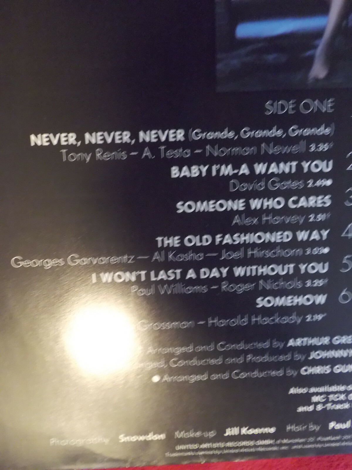 Shirley Bassey – Never, never, never | LP, United Artists Records, Bild 4