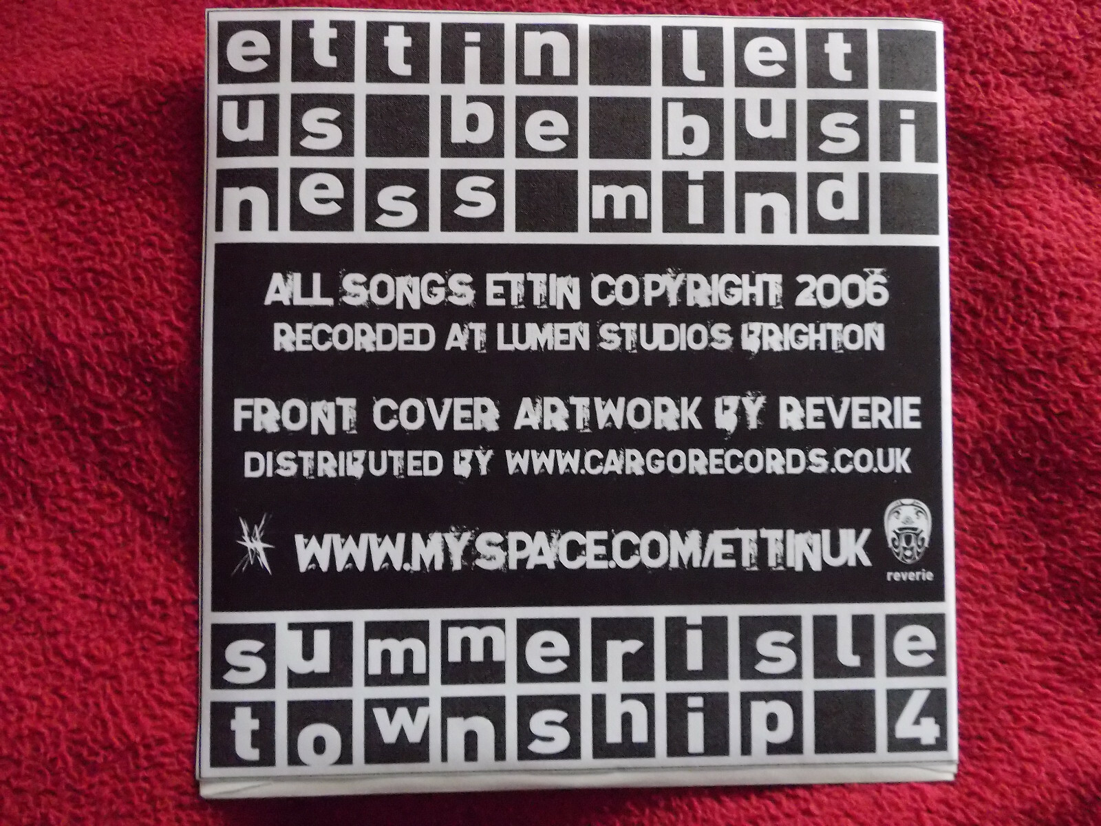 Ettin – Let us be / Business mind (Summerisle Township Records, summerisle 004), Bild 2