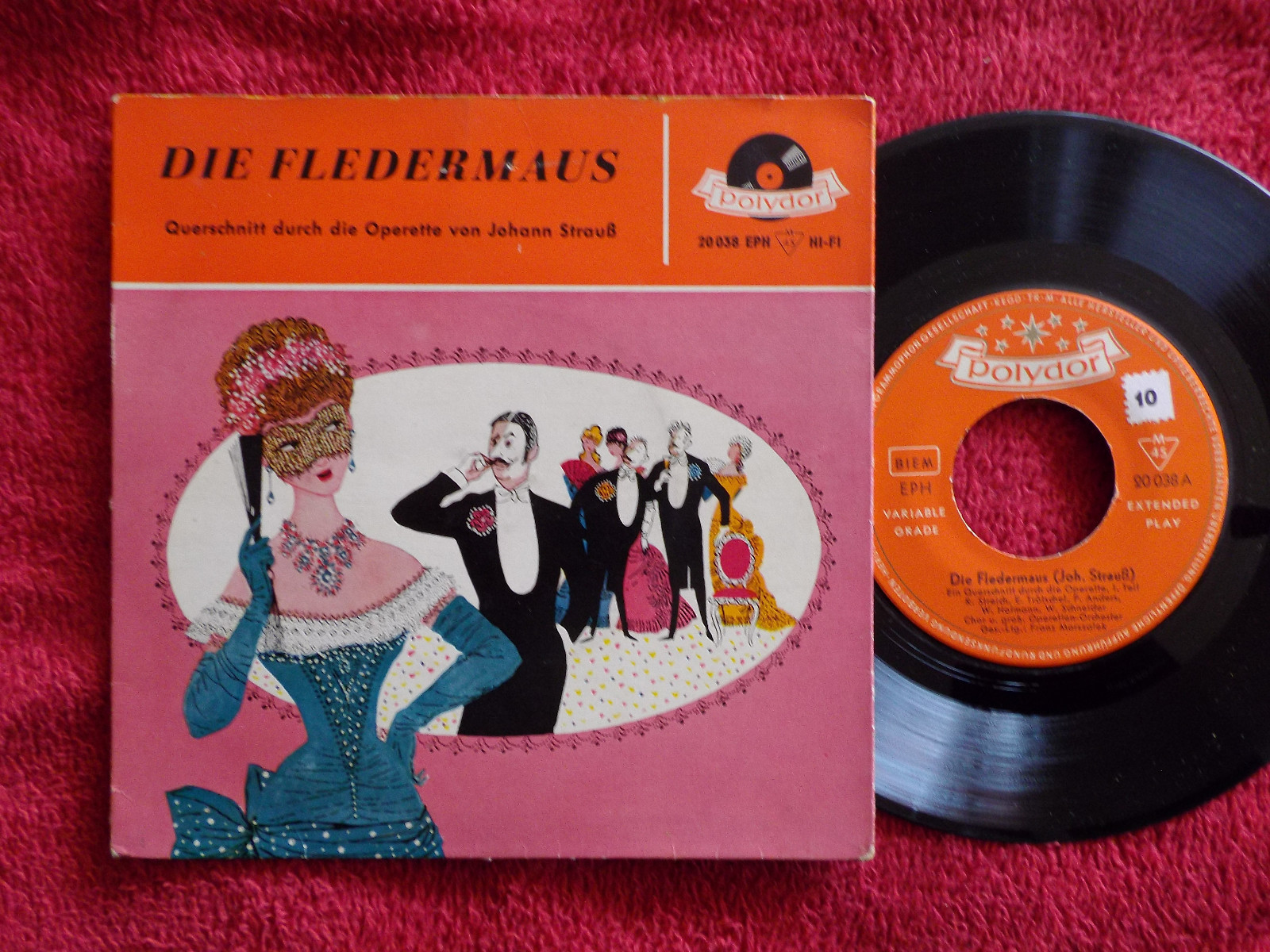 V.A. – Die Fledermaus: Querschnitt aus der Operette von Joh. Strauß (EP, 1958)