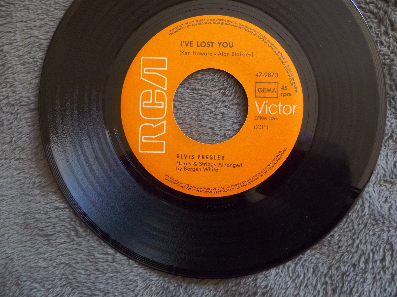 Elvis Presley – I´ve lost you / The next step is love (RCA Victor, 47-9873)