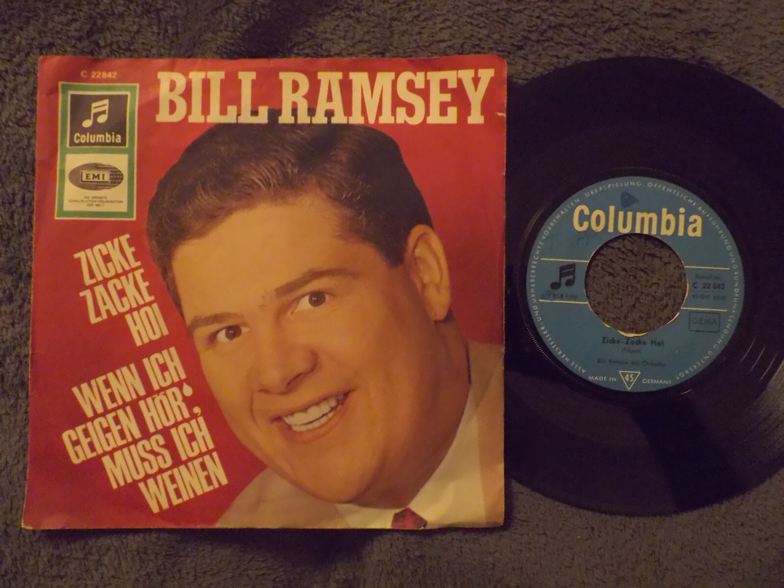 Bill Ramsey – Zicke Zacke Hoi / Wenn ich Geigen hör´ muss ich weinen | Columbia C 22 842