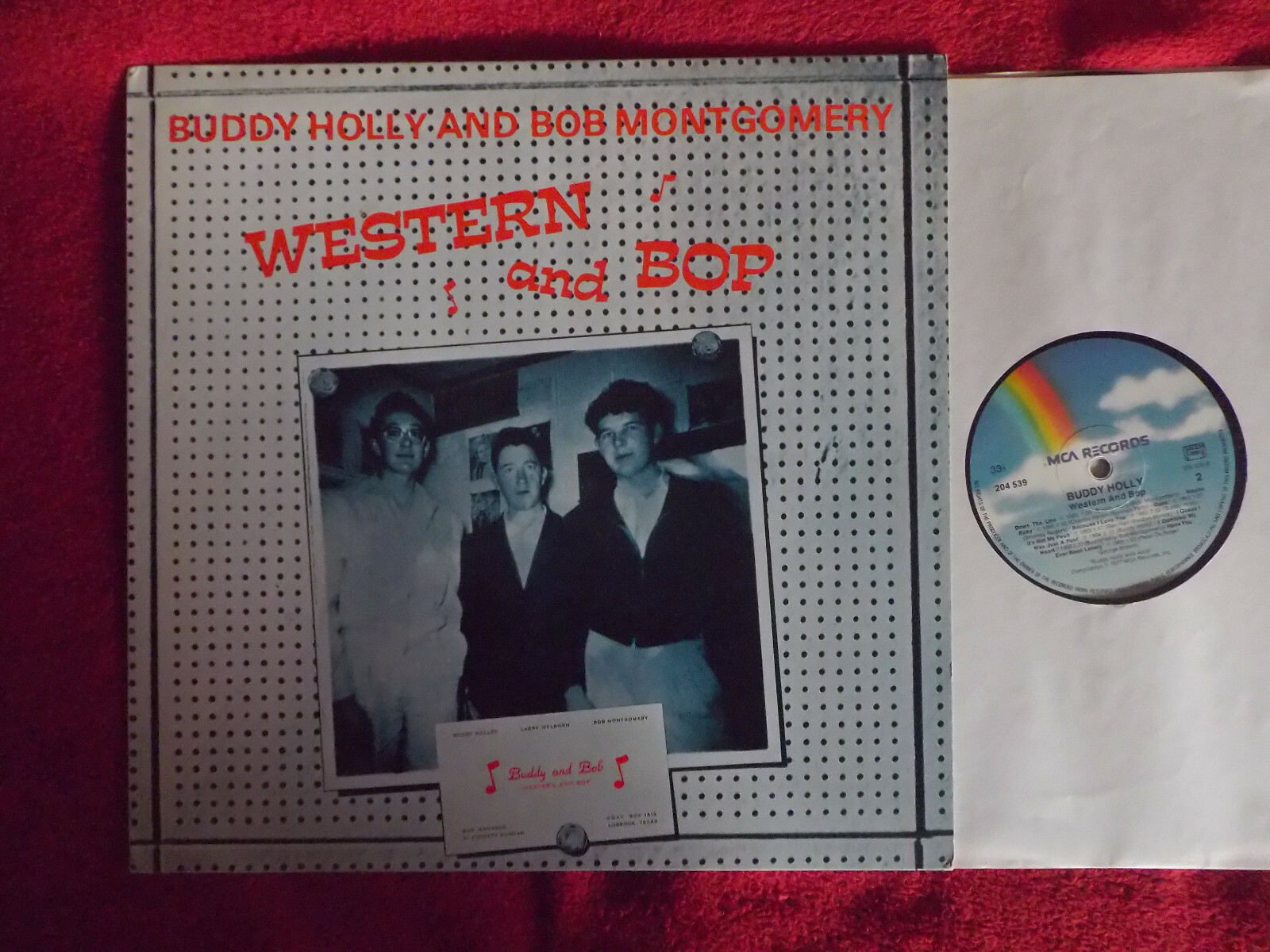 Buddy Holly and Bob Montgomery – Western and Bop (LP, MCA Records, 1977)