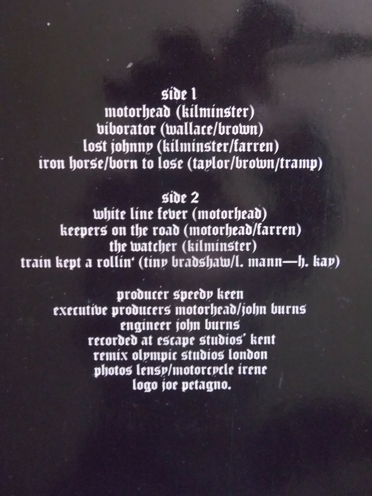 Motörhead – Motörhead (LP, Chiswick Records, 1977), Bild 3