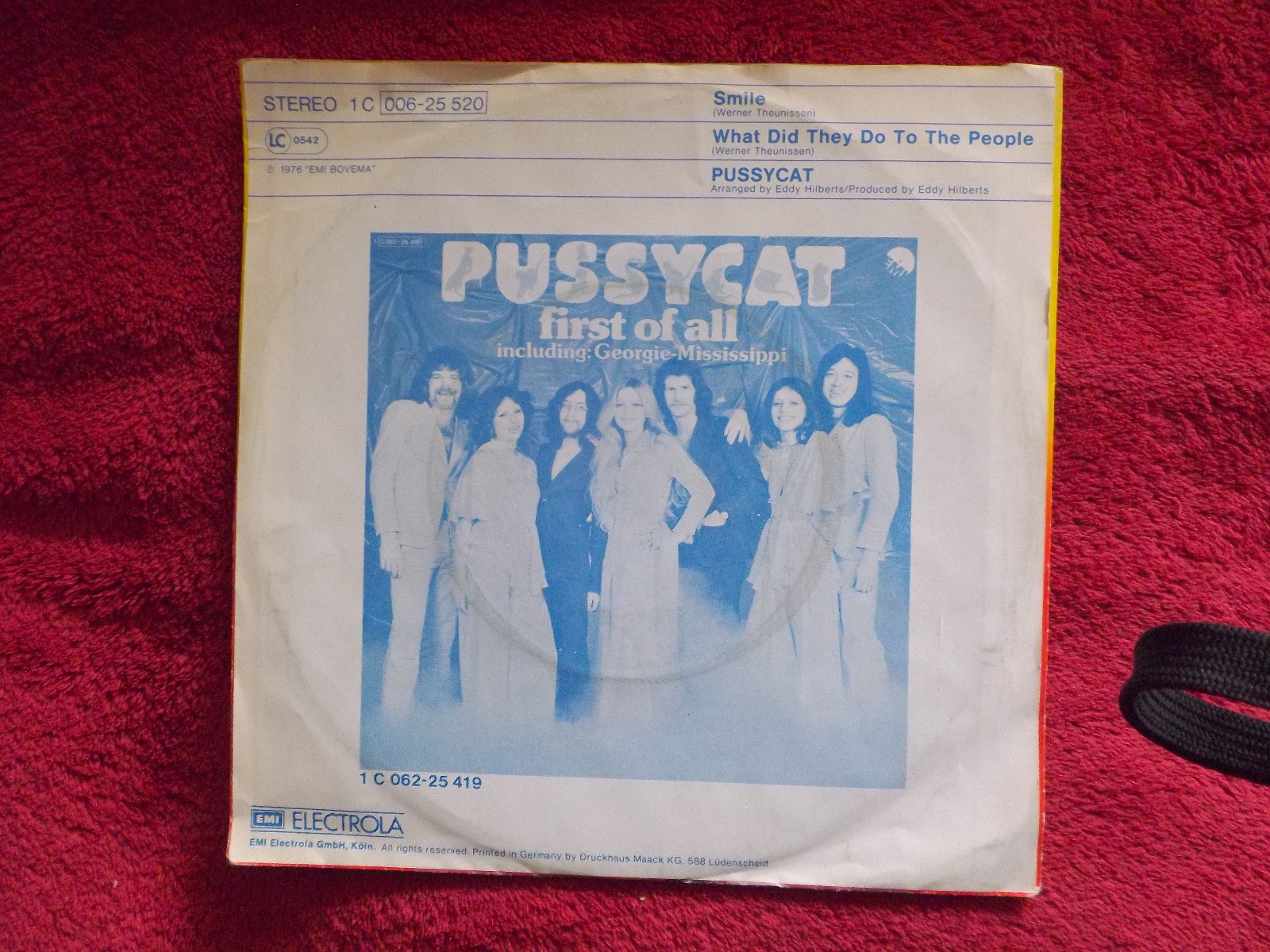 Pussycat – Smile / What did they do to the people (7″-Single, 1976), Bild 2