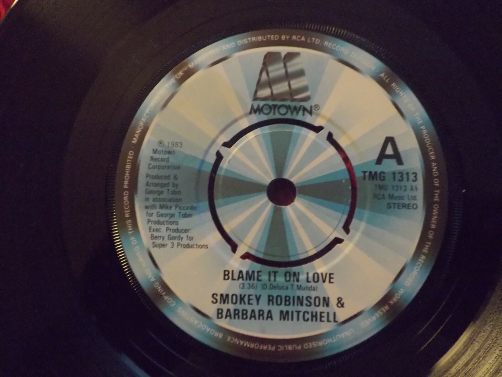 Smokey Robinson – Blame it on love / Even tho´ (Motown, TMG 1313)