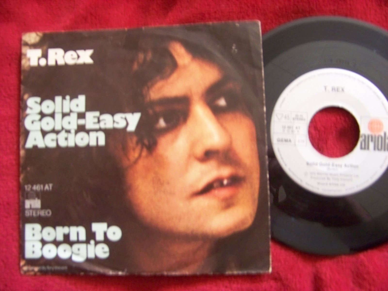 T. Rex – Solid gold-easy action / Born to boogie | Ariola 7-Inch-Single