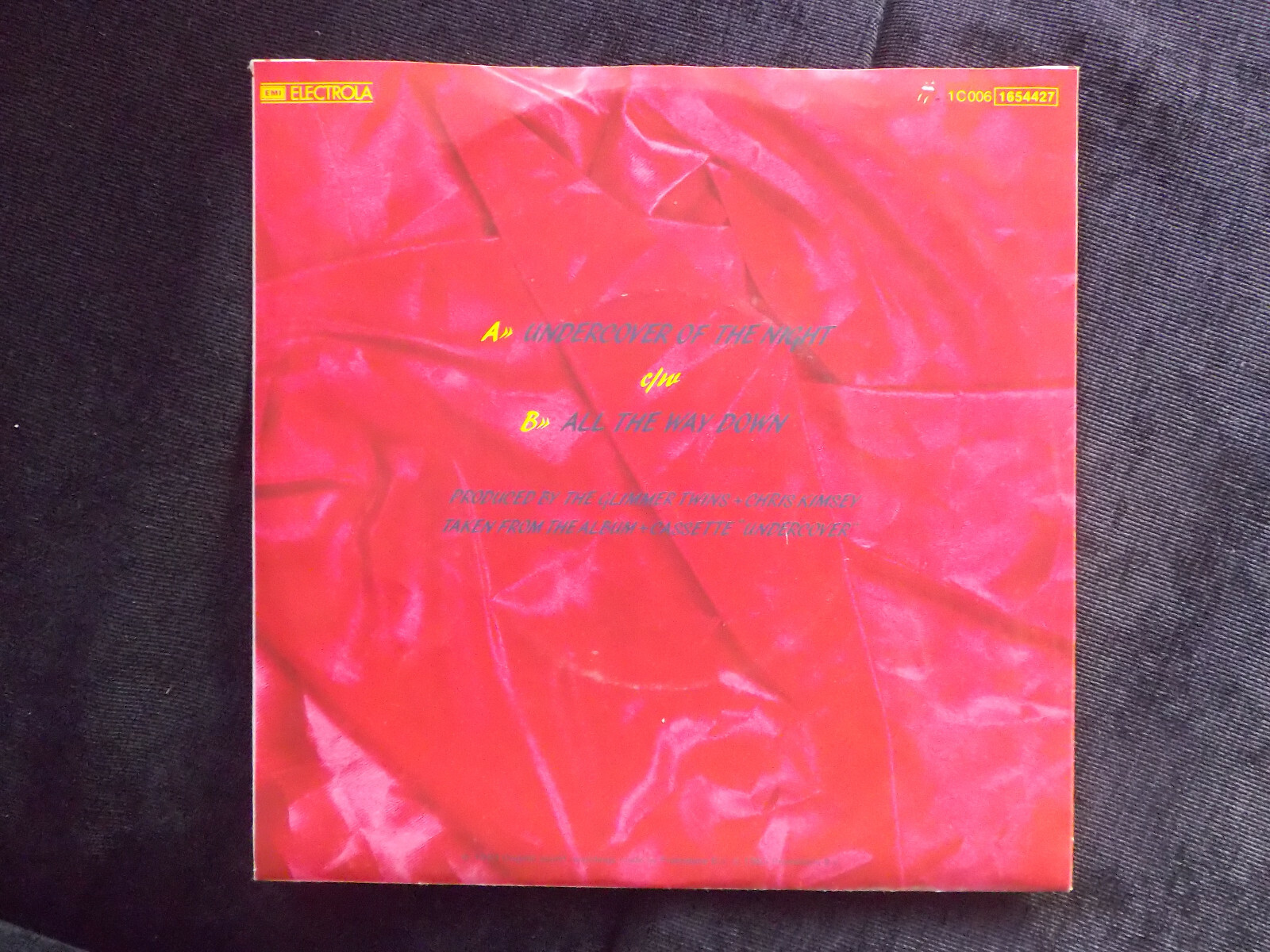 The Rolling Stones – Undercover of the Night / All the Way Down (EMI, 1983), Bild 3
