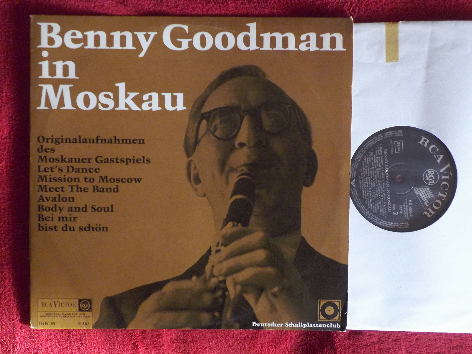 Benny Goodman – Benny Goodman in Moskau | deutsche RCA Victor Club-LP
