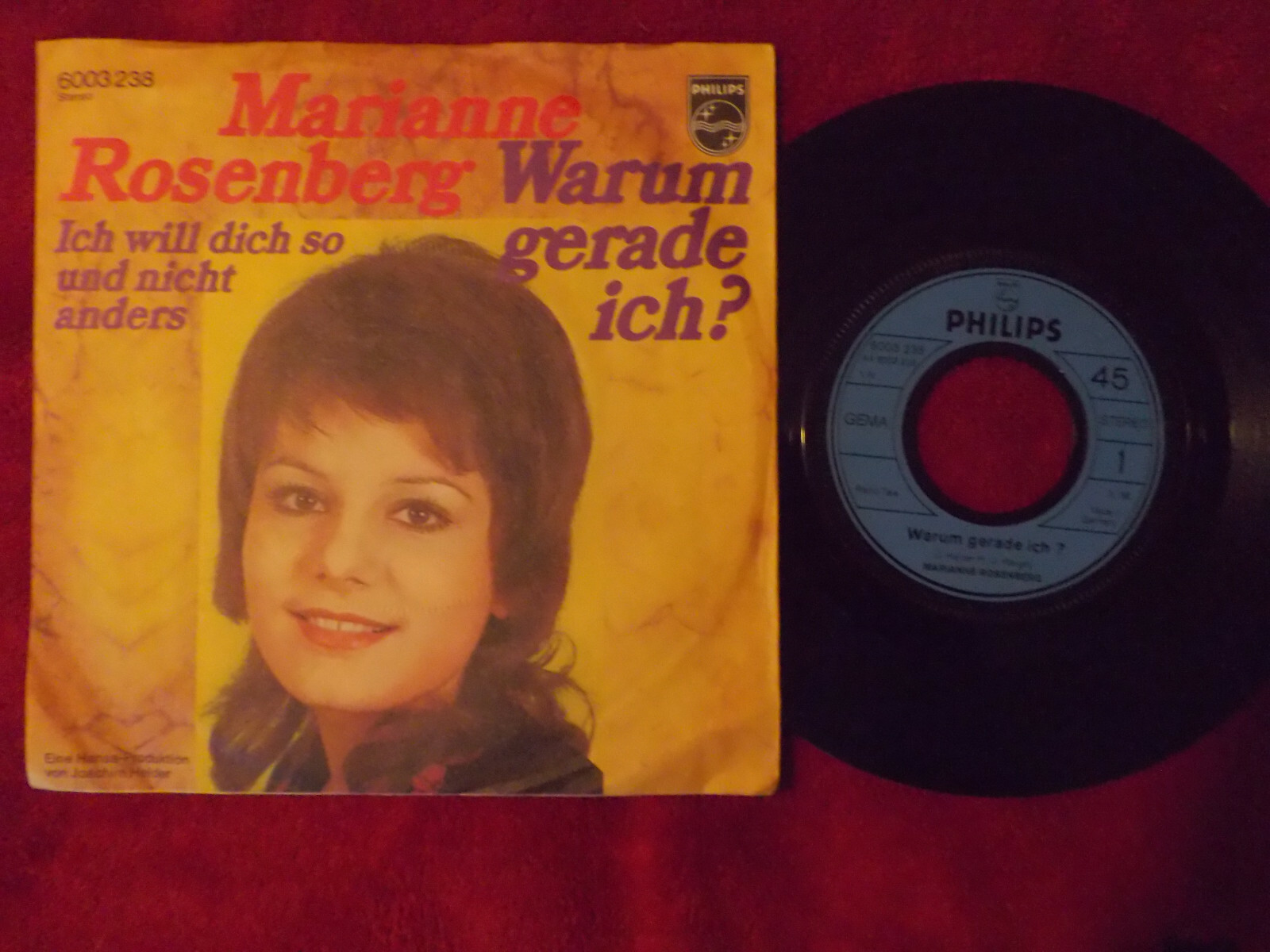 Marianne Rosenberg – Warum gerade ich? / Ich will dich so und nicht anders, Philips 6003 238, Single