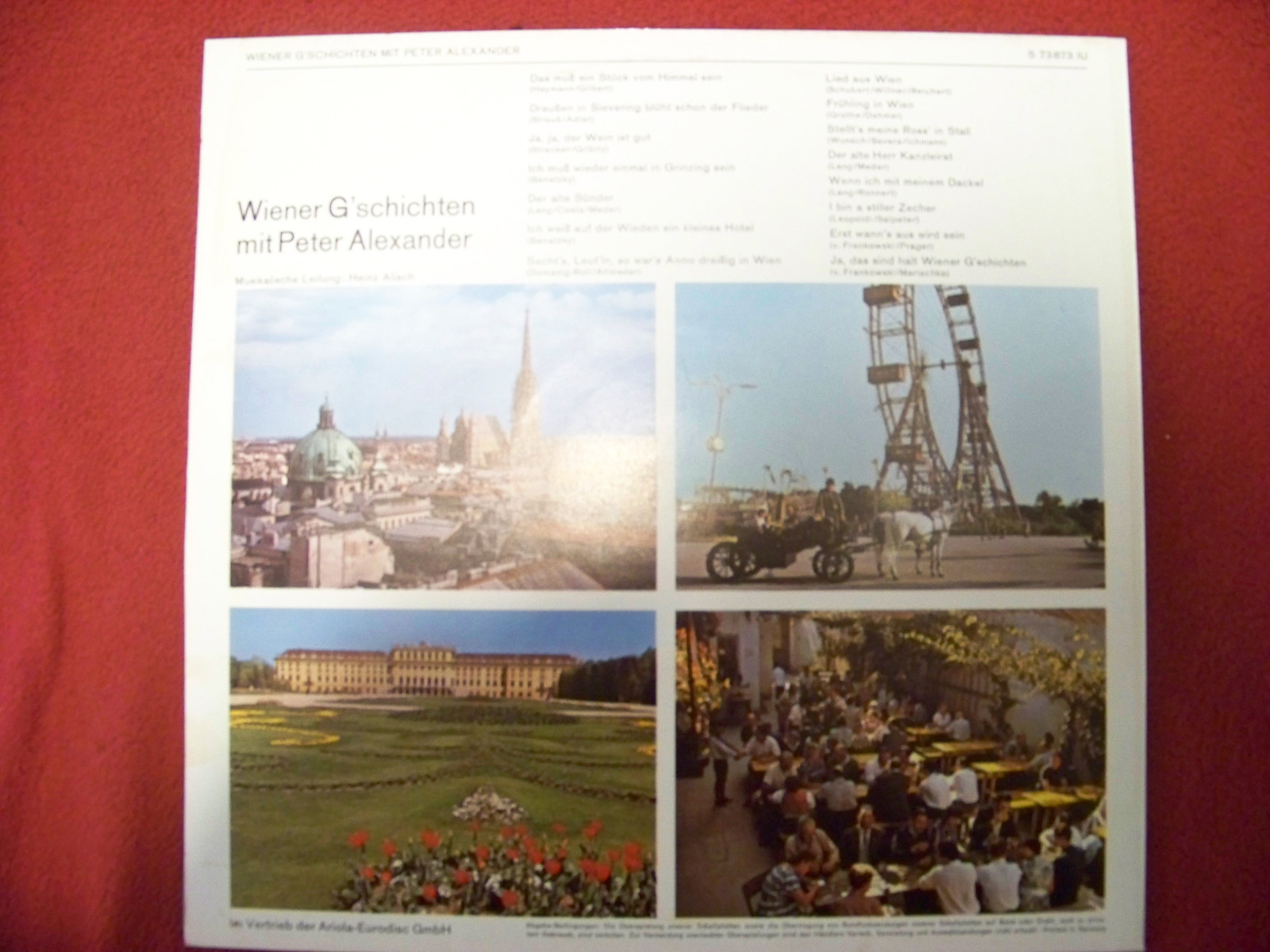 Peter Alexander – Wiener Geschichten mit Peter Alexander (Ariola LP), Bild 2
