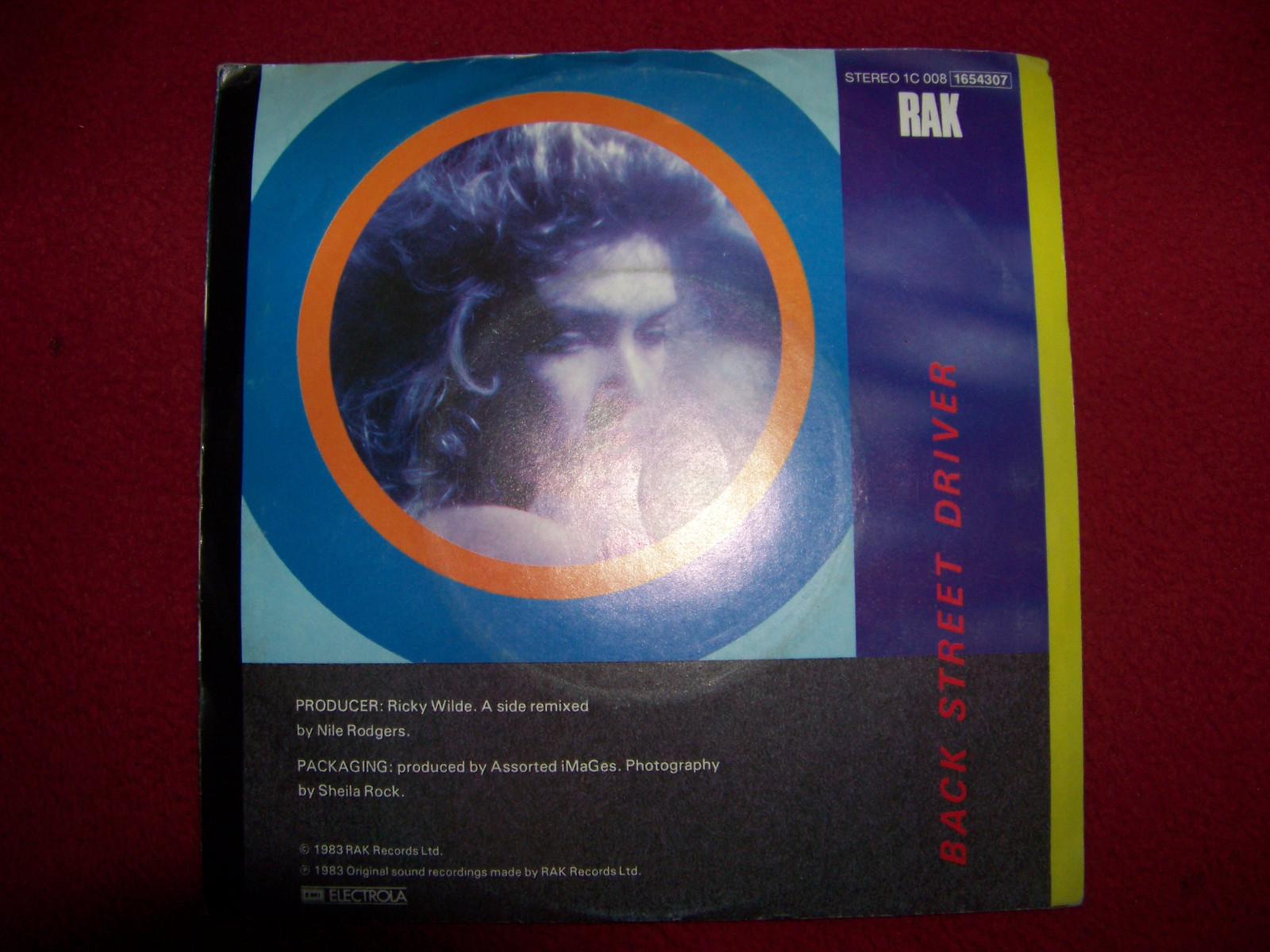 Kim Wilde – Dancing in the dark / Back street driver (7″-Single, 1983), Bild 2