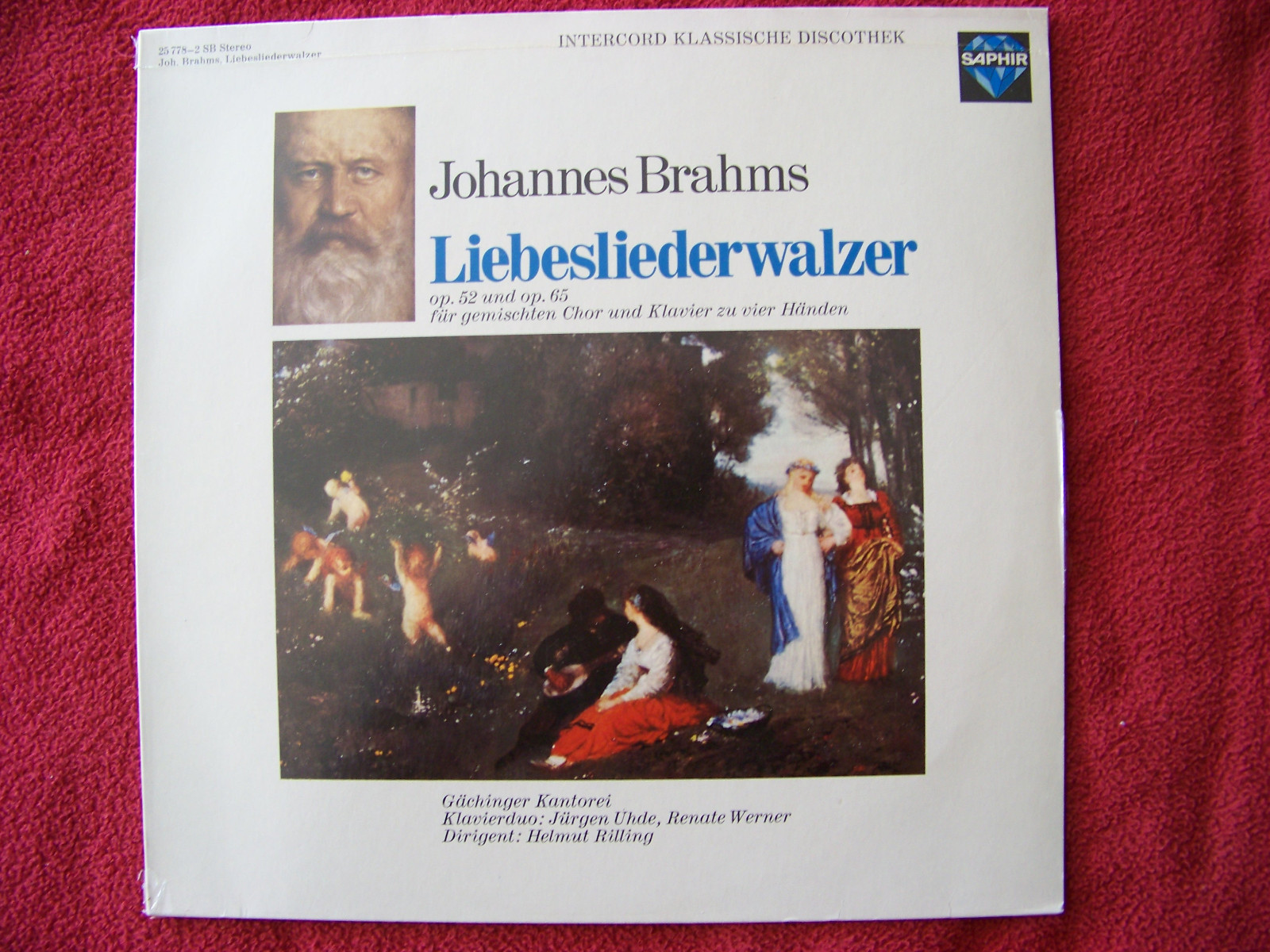 Johannes Brahms – Liebesliederwalzer op. 52 und op. 65 | Saphir LP, Deutschland 1975