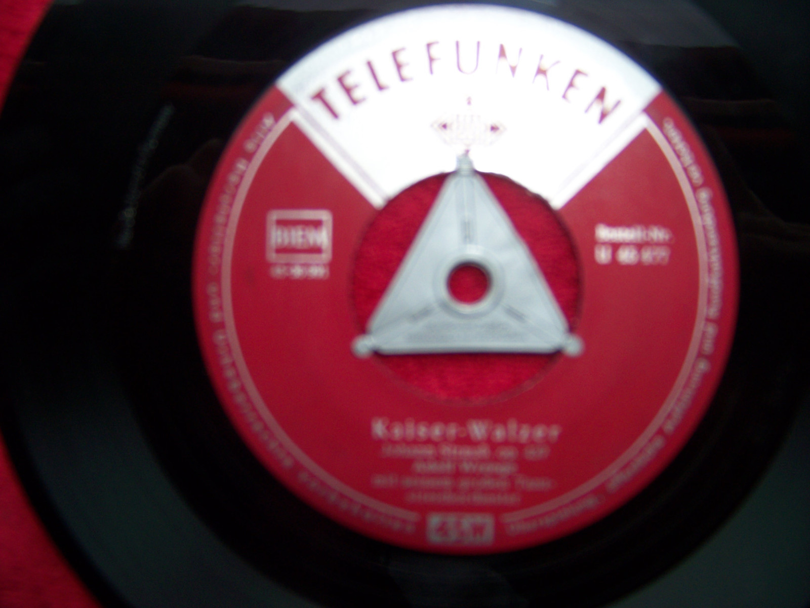 Adolf Wreege – An der schönen blauen Donau / Kaiser-Walzer (Telefunken Records, U 45 477)