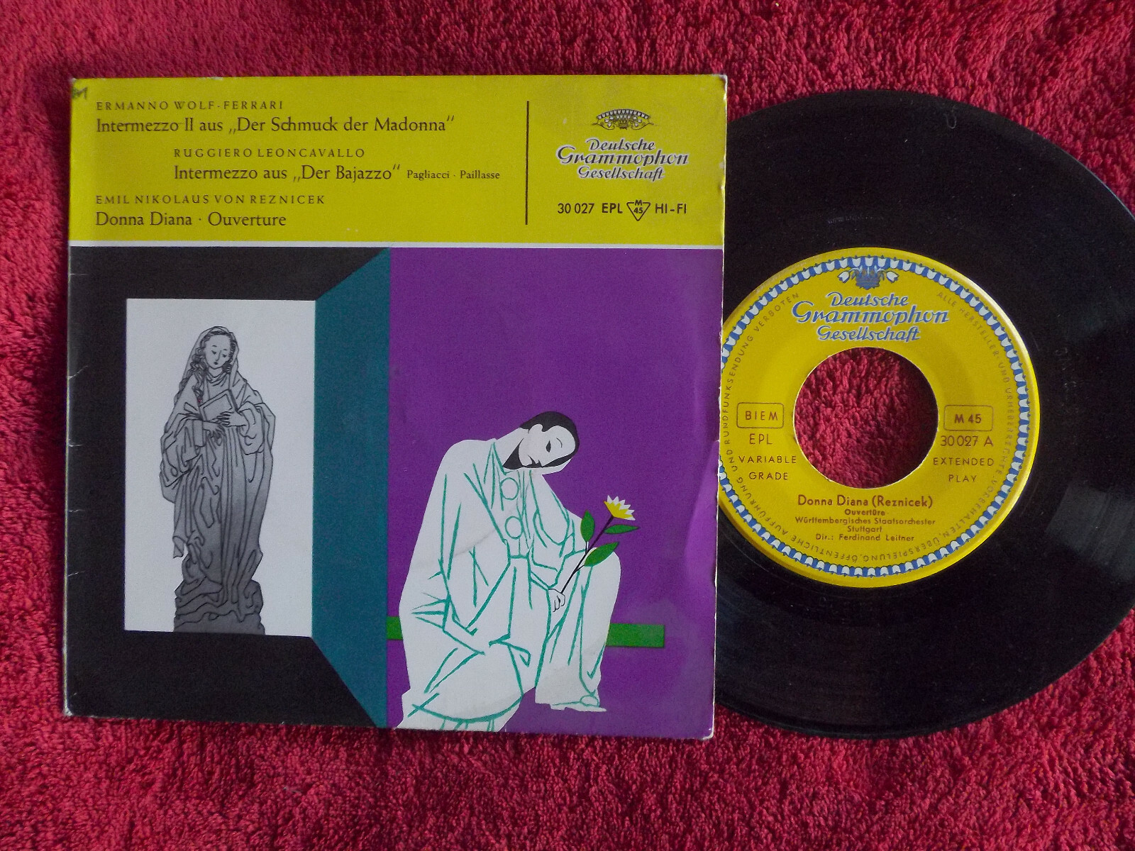 Reznicek / Wolf-Ferrari / Leoncavallo – Donna Diana und Intermezzi (Deutsche Grammophon, 7″)
