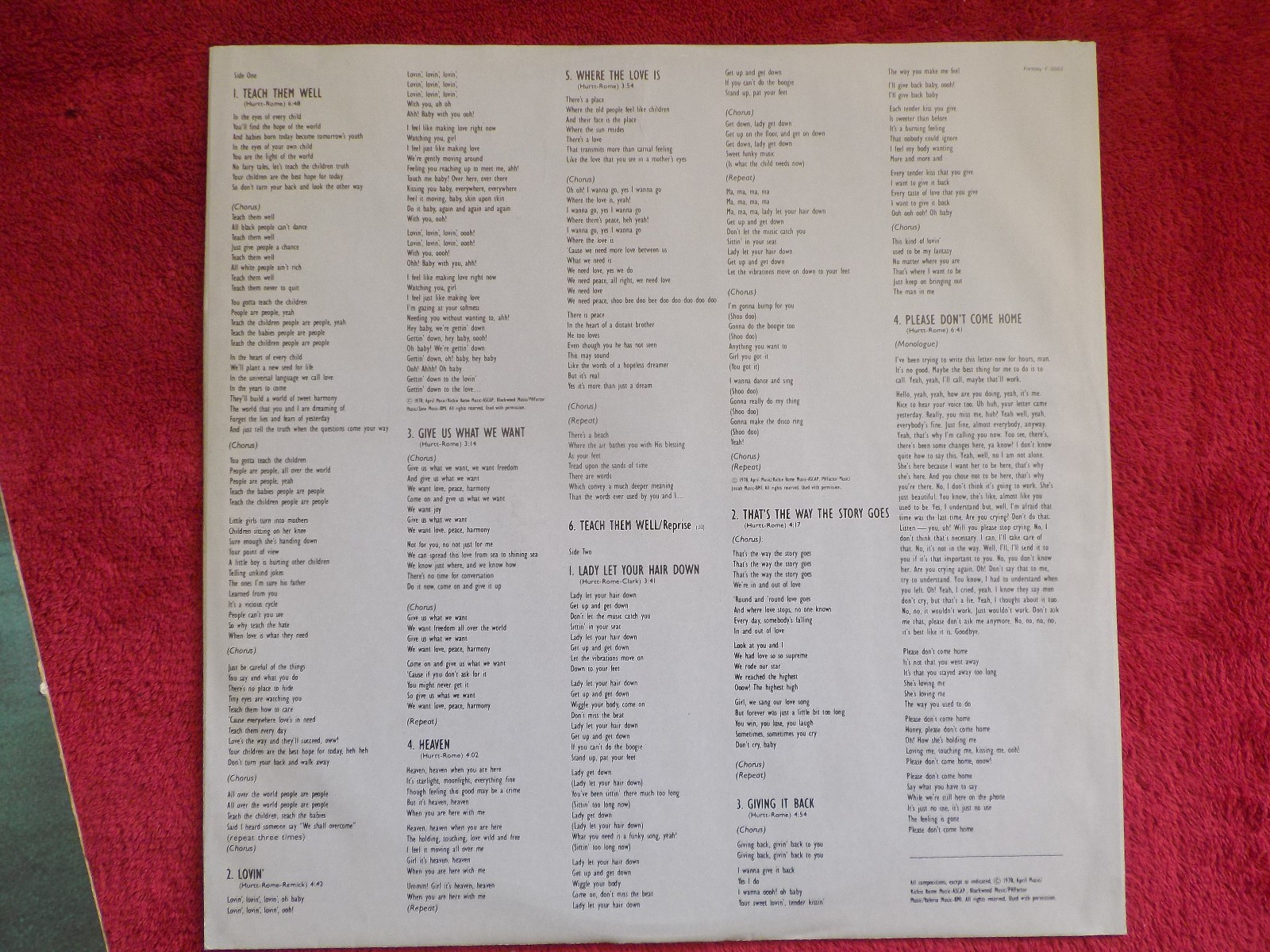 Phil Hurtt – Giving It Back, Fantasy Records F-9552, US-LP (1978), Bild 4