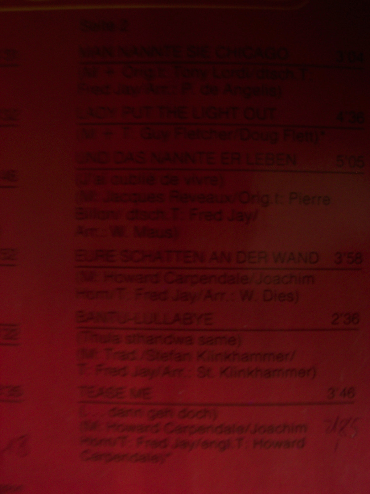 Howard Carpendale – .... dann geh doch | LP, Bild 5