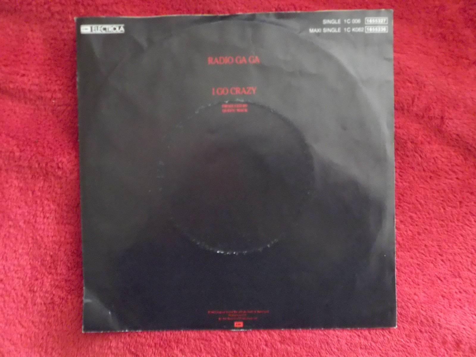 Queen – Radio ga ga / I goo crazy (EMI Records, 1984), Bild 2