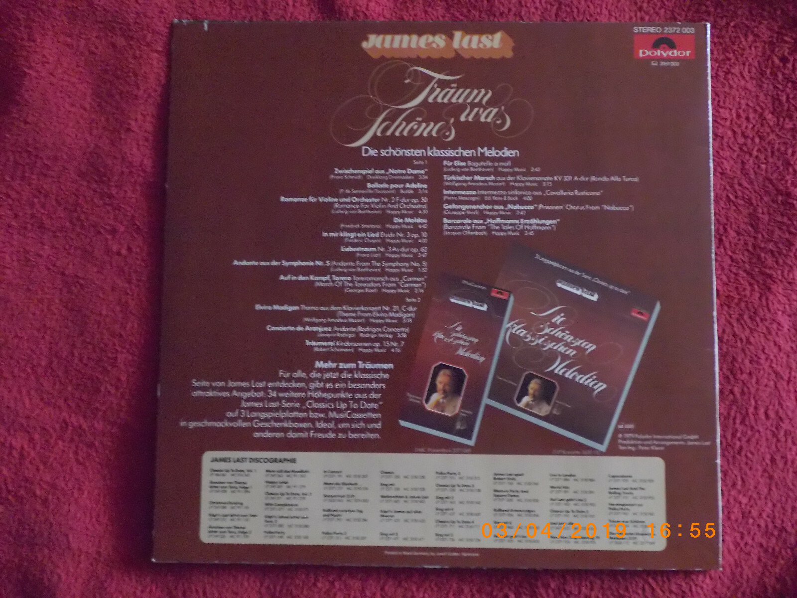 James Last – Träum was Schönes (Polydor, 2372 003, LP, 1979), Bild 2
