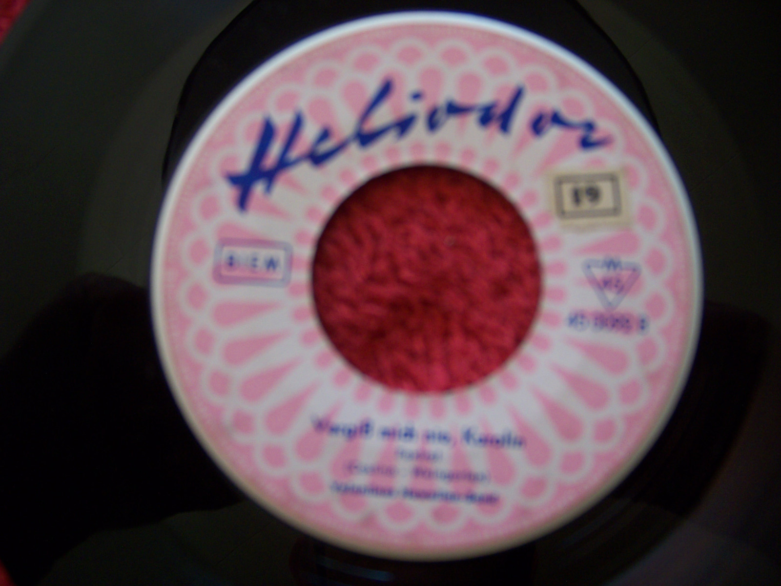 Valentinos Hawaiian-Band – Südseemelodie / Vergiß mich nie, Karolin (Heliodor Records 45 0092), Bild 2