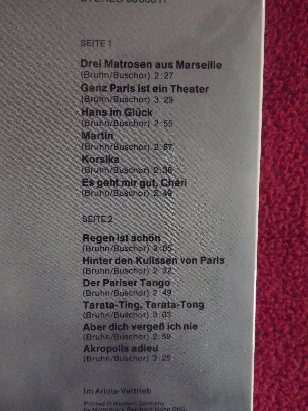 Mireille Mathieu – Schlager-Rendezvous mit Mireille Mathieu | Ariola Records LP, Bild 4