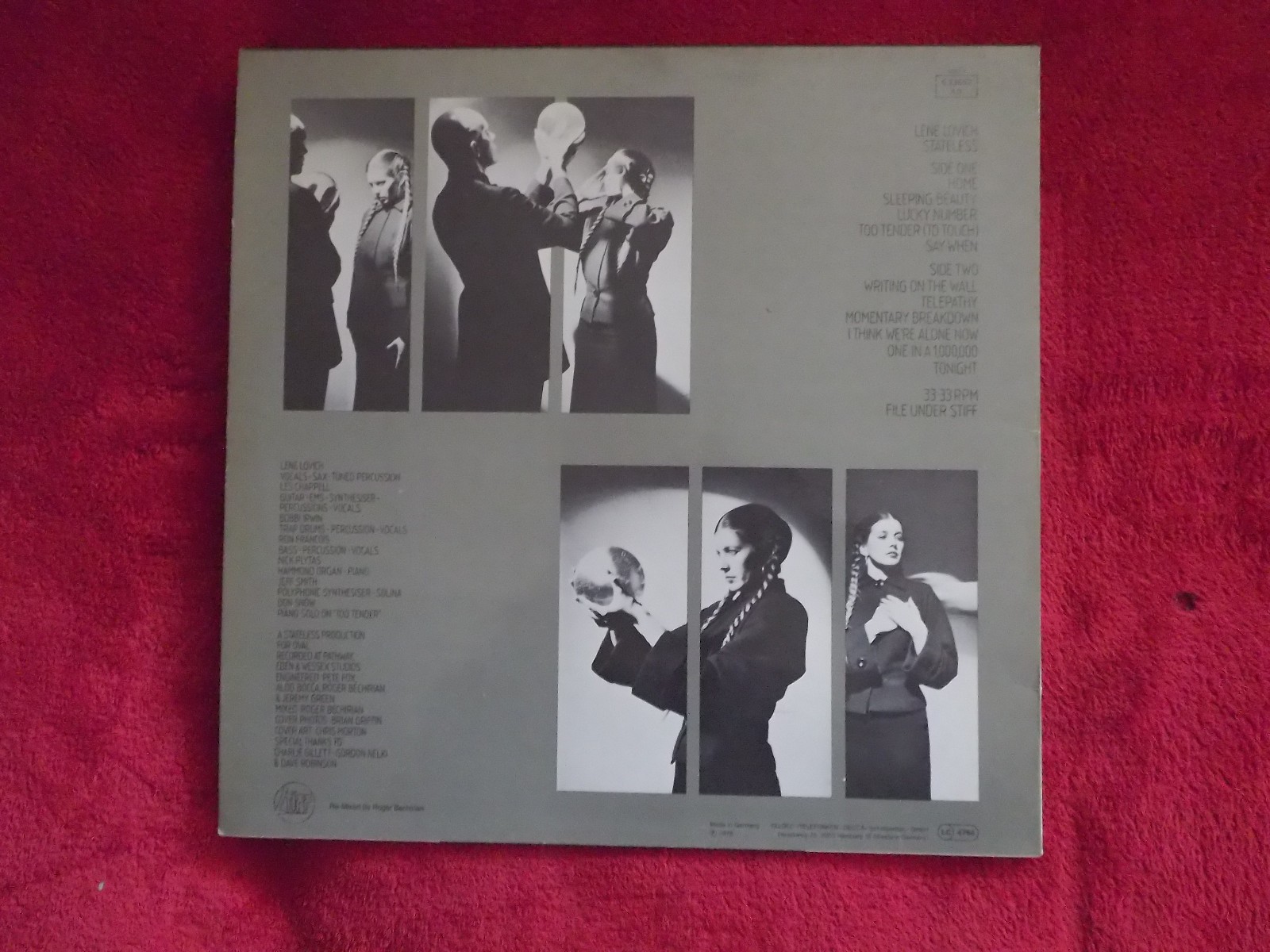 Lene Lovich – Stateless (Stiff Records, LP), Bild 2