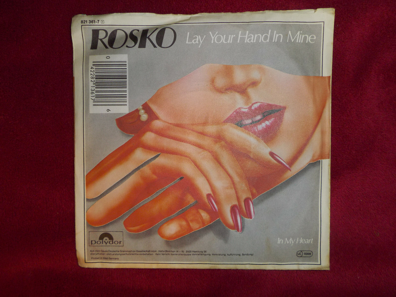 Rosko – Lay your hand in mine / In my heart (Polydor-Single), Bild 3