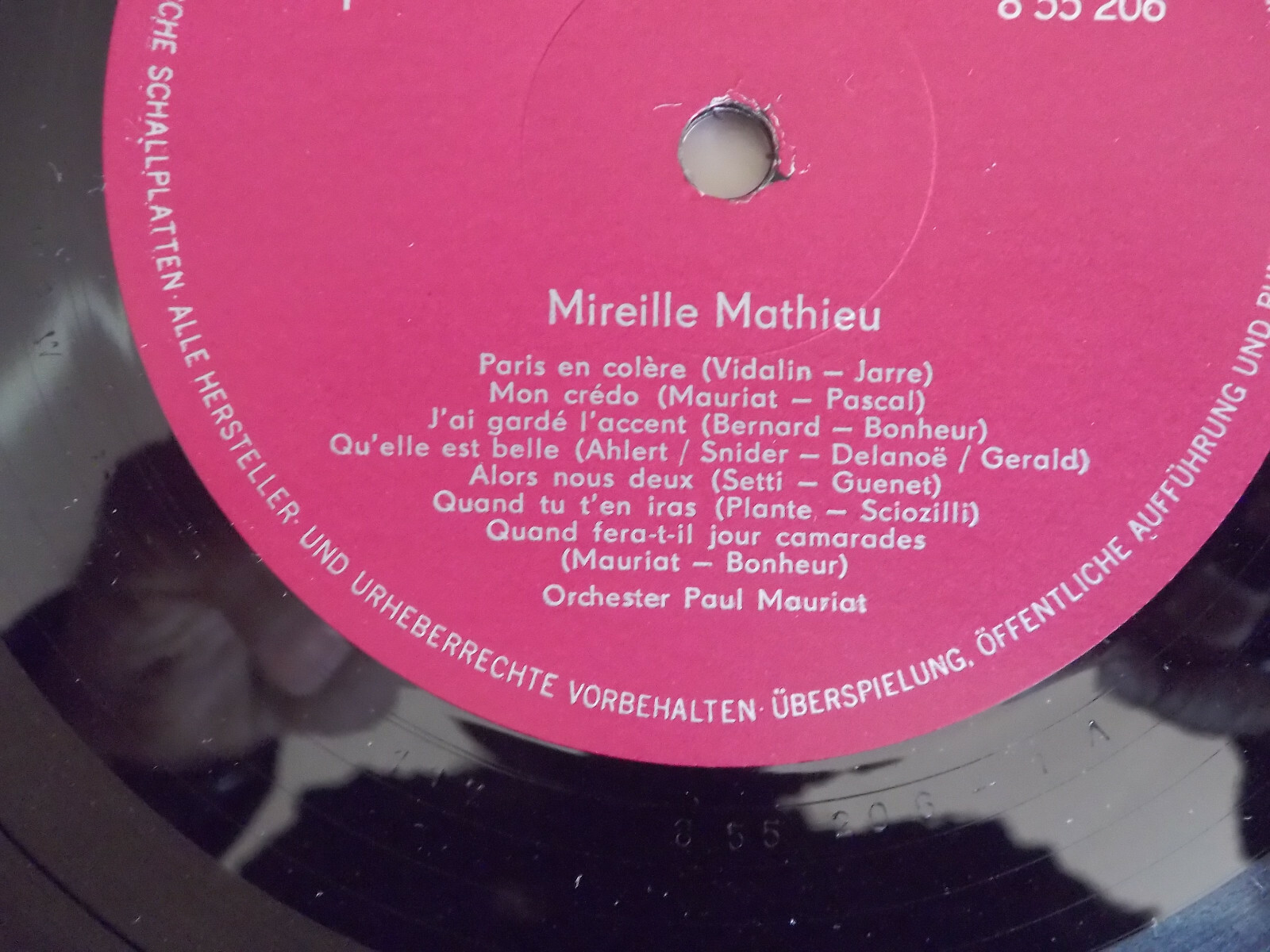 Mireille Mathieu – Mireille Mathieu (Amiga LP, DDR 1970), Bild 3