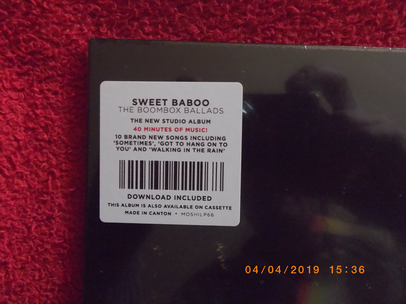 Sweet Baboo – The boombox ballads (LP), Bild 2