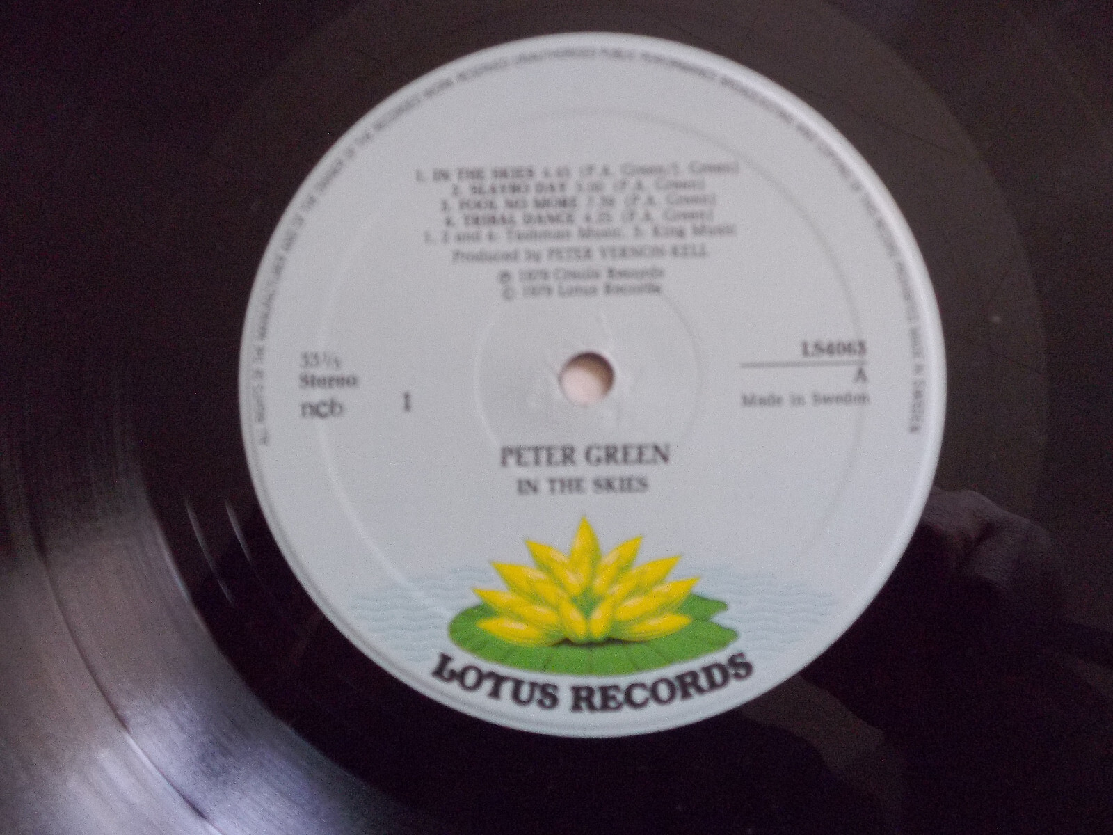 Peter Green – In the Skies | Lotus Records LS 4063, LP, Schweden 1979, Bild 2