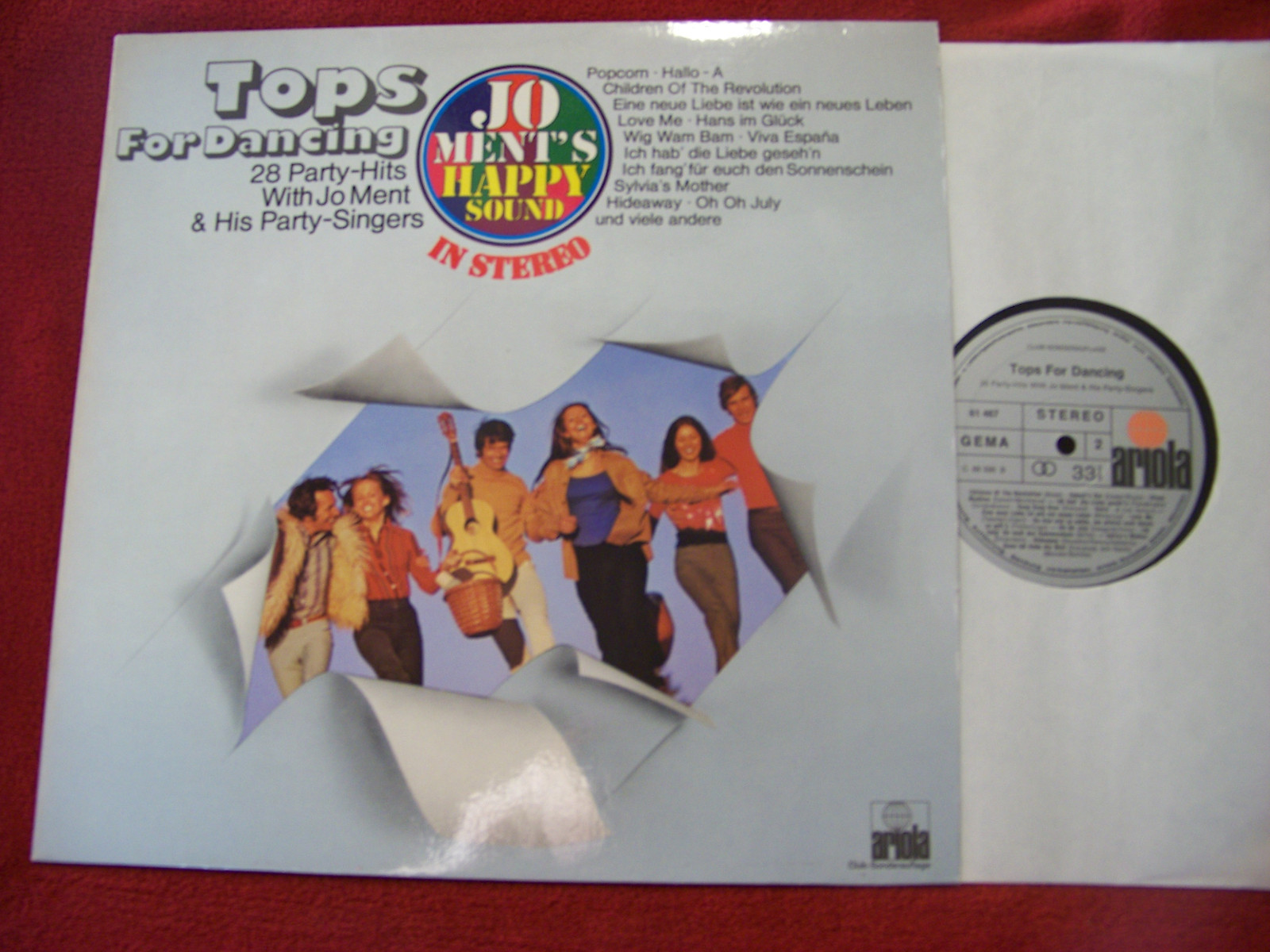 Jo Ment & his Party-Singers – Tops for dancing Vol. 10 (Ariola Records, LP)