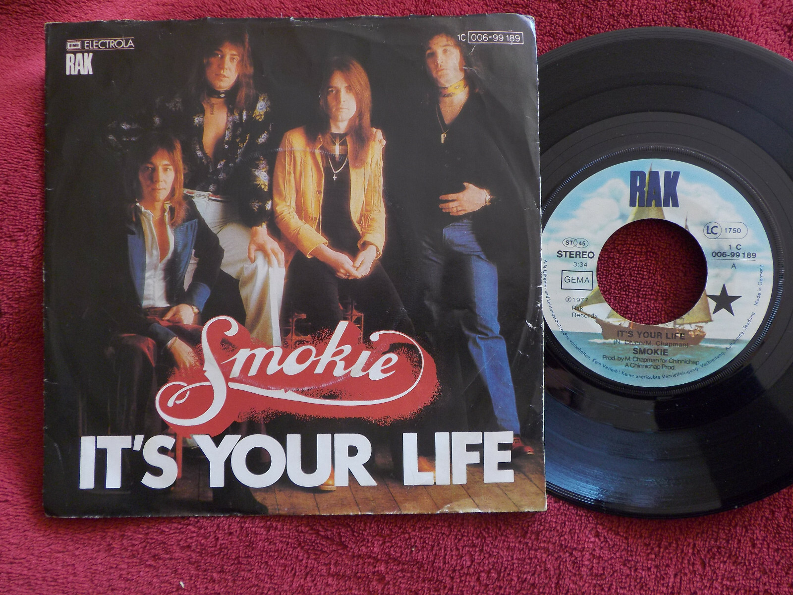 Smokie – It´s your life / Now you think you know (7″-Single)