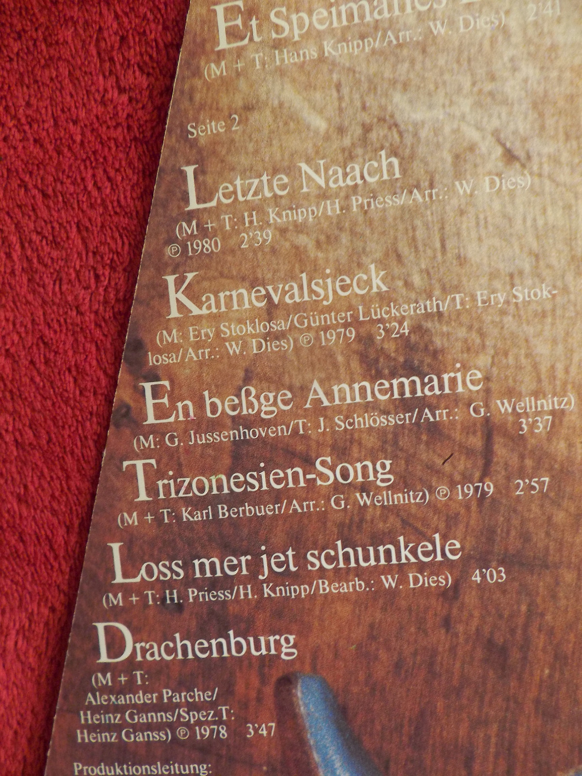 Kingsize Dick – Esu ben ich | LP, EMI Electrola, 1980, Bild 4