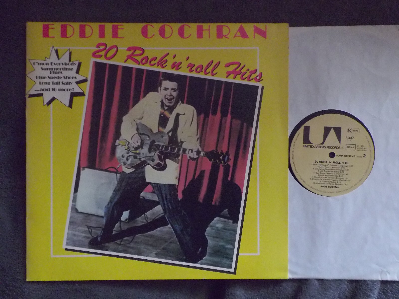 Eddie Cochran – 20 Rock´n´ Roll Hits | LP, United Artists Records, 1979