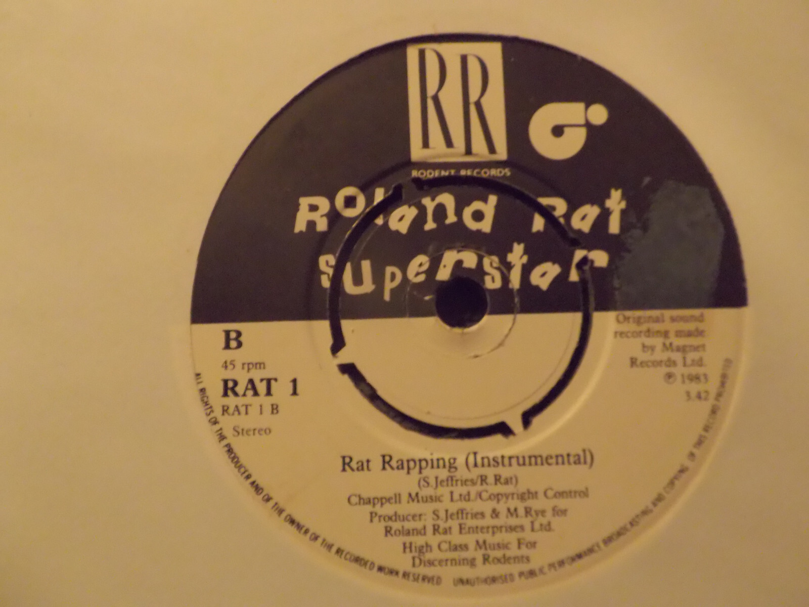 Roland Rat Superstar – Rat rapping / Rat rapping (instr.), Bild 2