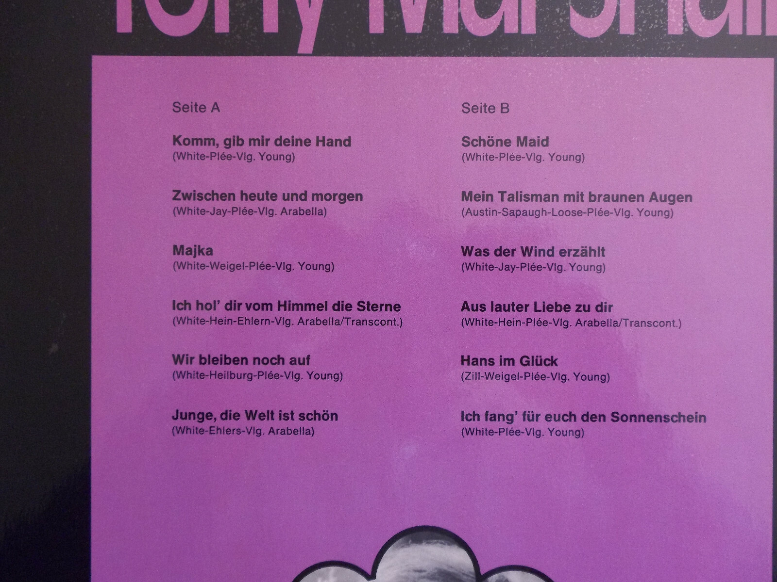 Tony Marshall – same | LP · Deutscher Schallplattenclub Records · 28 157-6, Bild 3