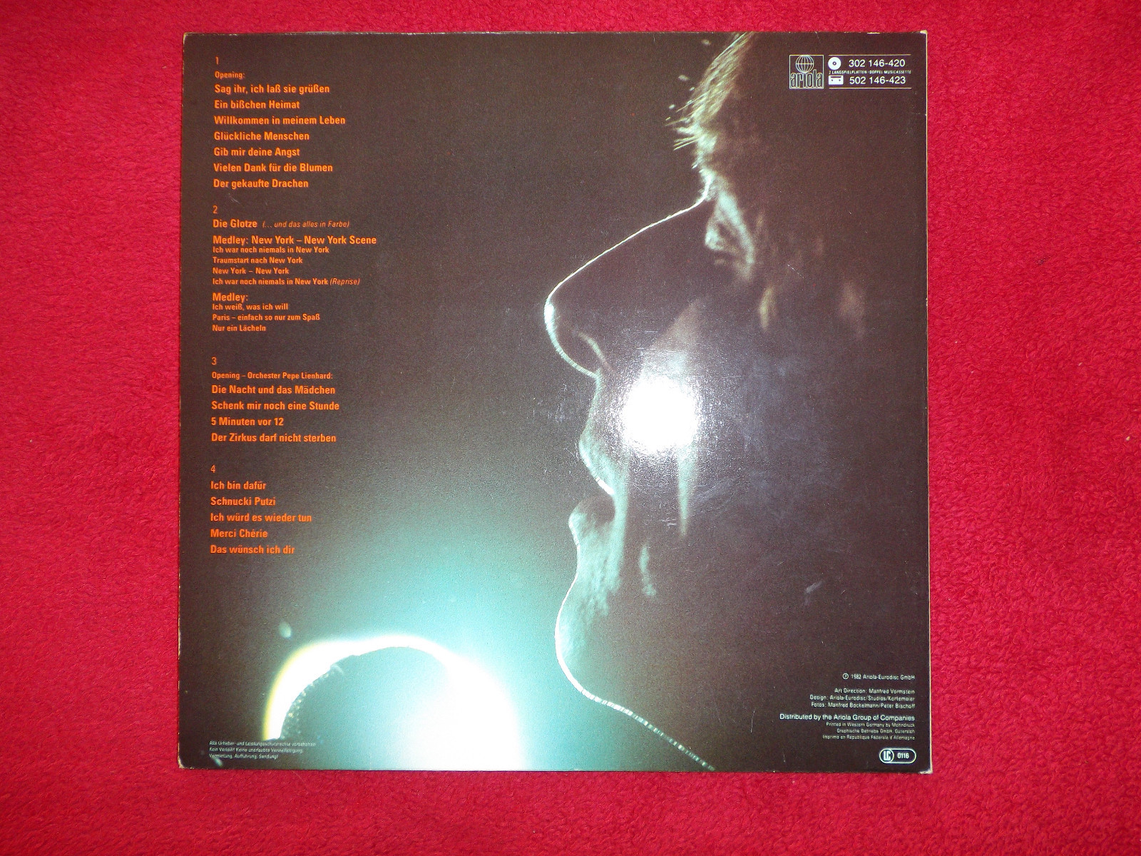Udo Jürgens – Udo live: Lust am Leben (Doppel-LP), Bild 3