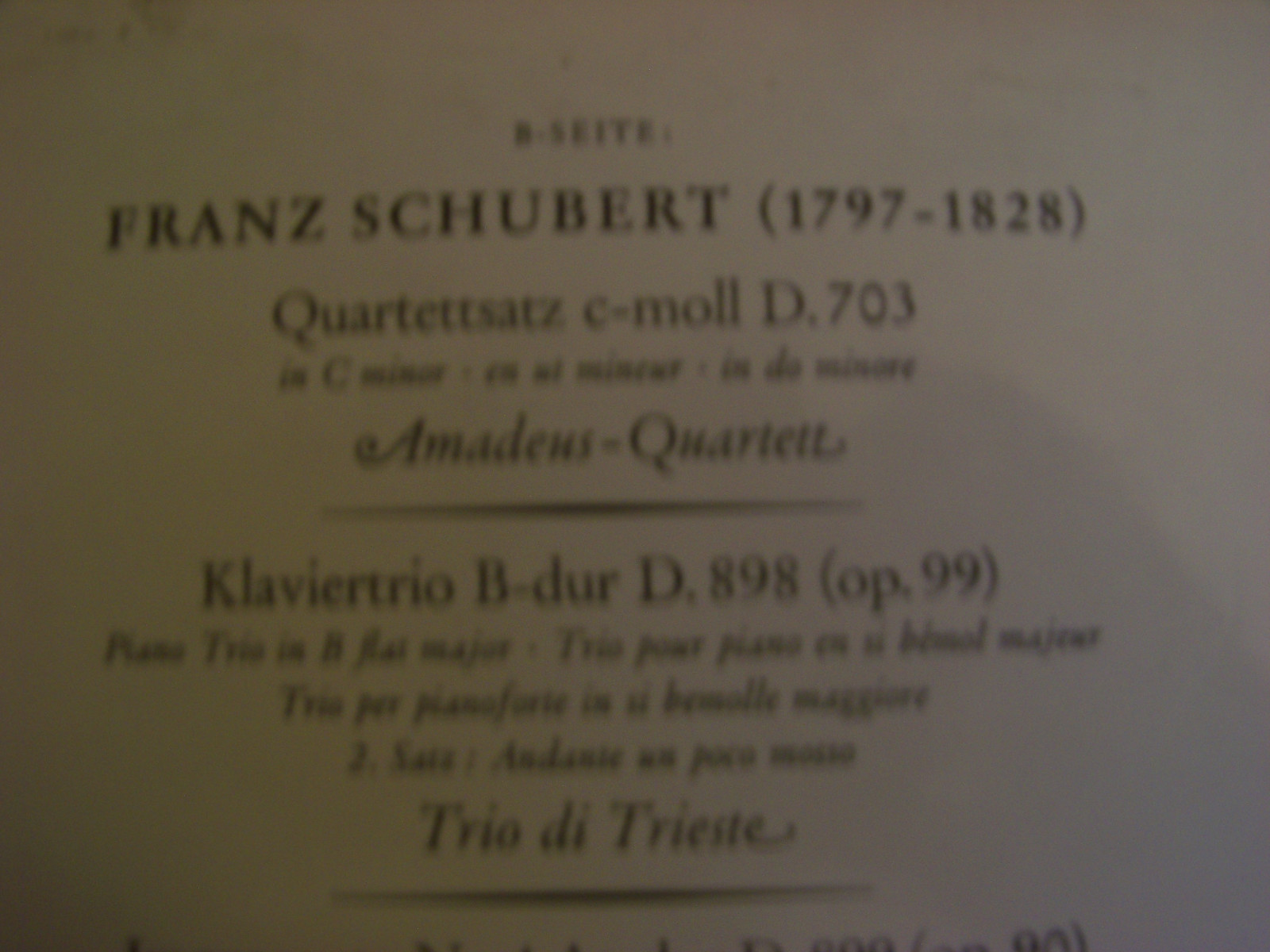 Chopin ; Schubert – Ausgewählte Meisterwerke | Deutsche Grammophon, 1965, Bild 4