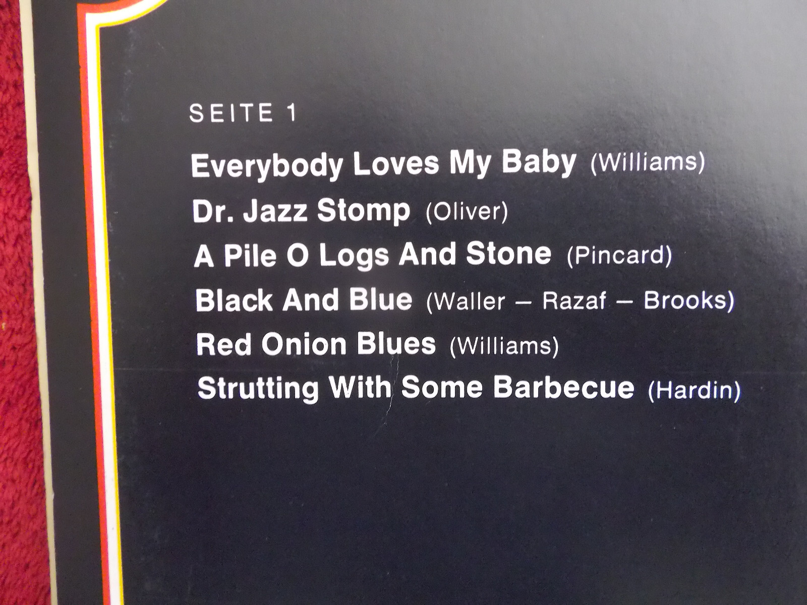 Abbi Hübner & his Low Down Wizards – City Jazz (Telefunken Records, TS 3272/1-2, 1974), Bild 5