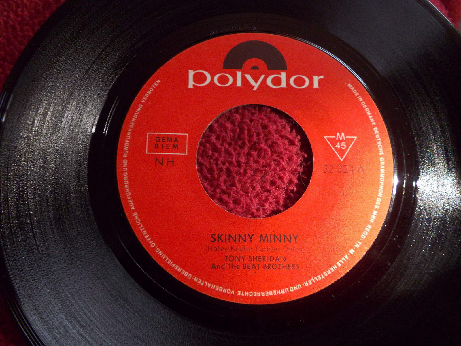 Tony Sheridan and the Beat Brothers – Skinny Minny / Sweet Georgia Brown (Polydor, 52 324)