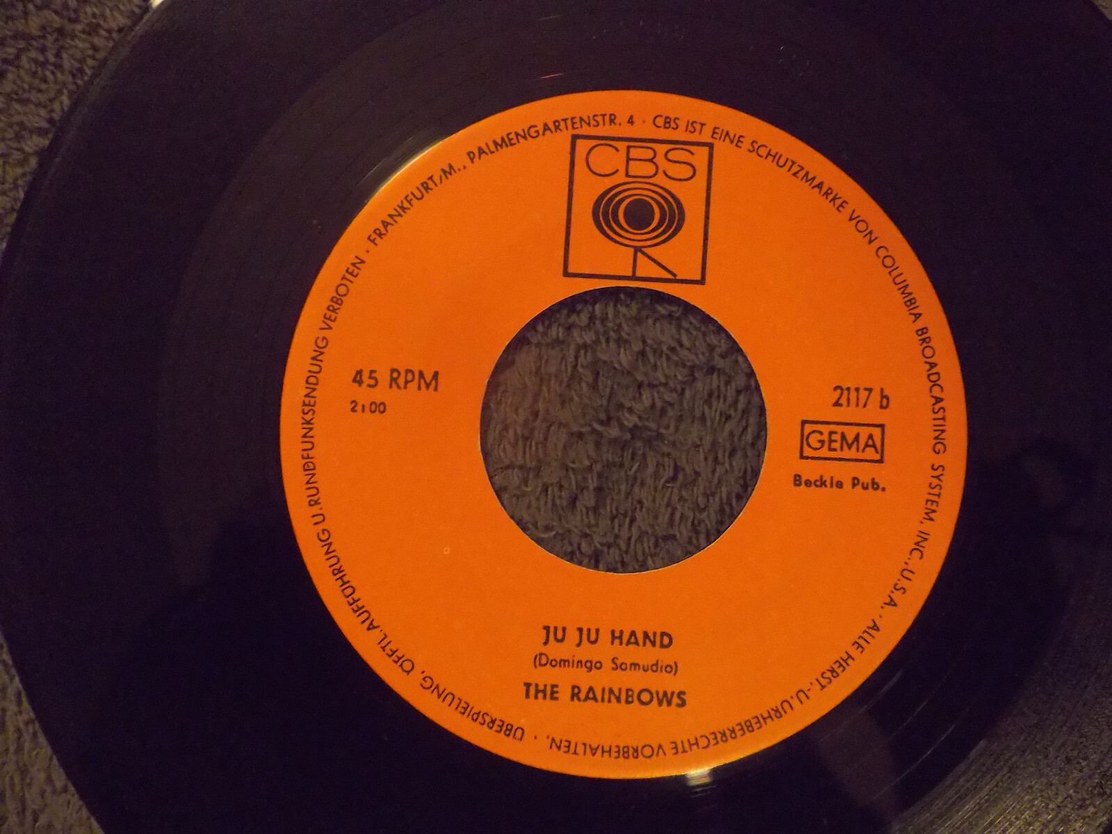 The Rainbows – Balla Balla / Ju JU hand (7″-Single), Bild 2
