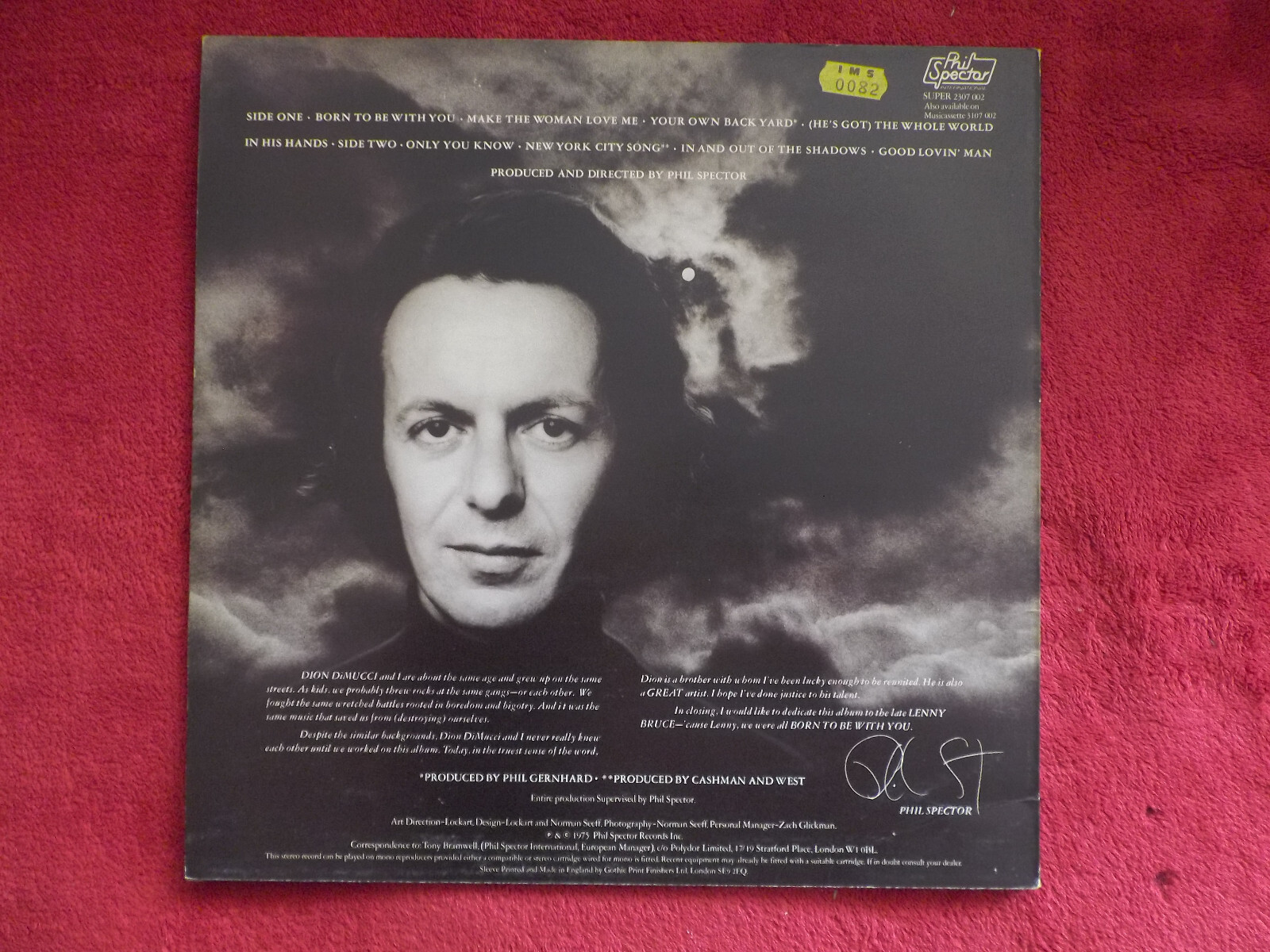 Dion – Born to be with you (LP, Phil Spector Records), Bild 2