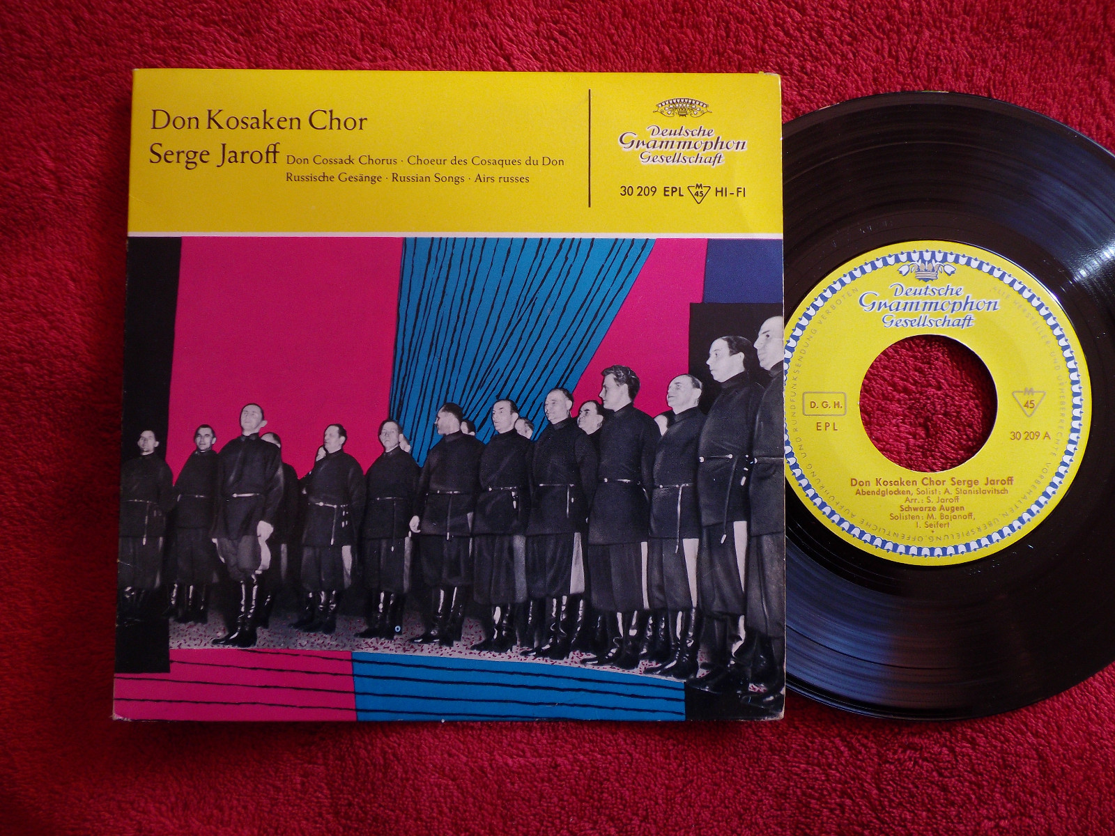 Don Kosaken Chor Serge Jaroff – Abendglocken + Schwarze Augen / Grünes Gras und Kalinkas + Lezginka (Single)