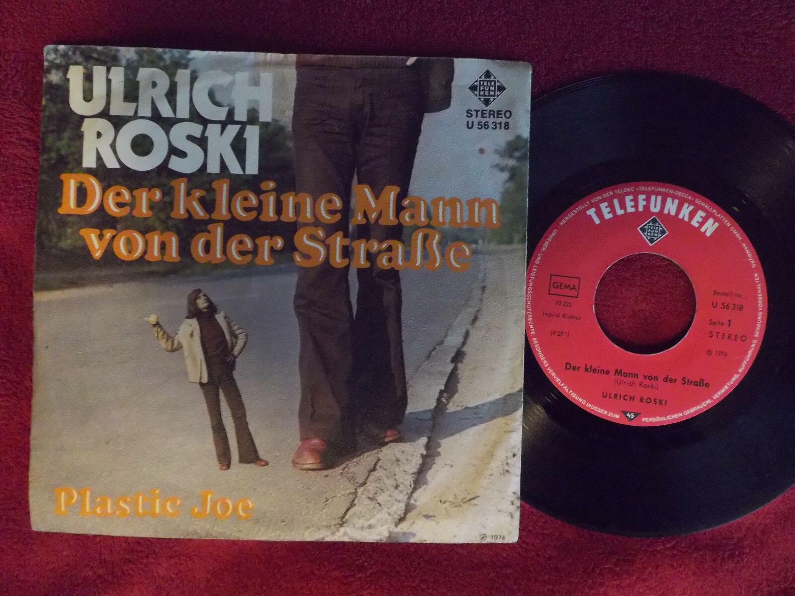 Ulrich Roski – Der kleine Mann von der Straße / Plastic Joe (Telefunken, 1974)
