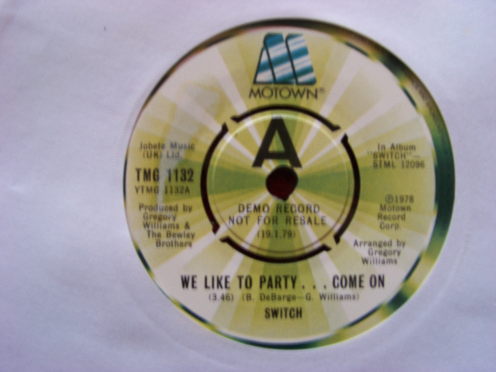 Switch – We like to party... / Somebody´s watchin´ you (7″-Single)