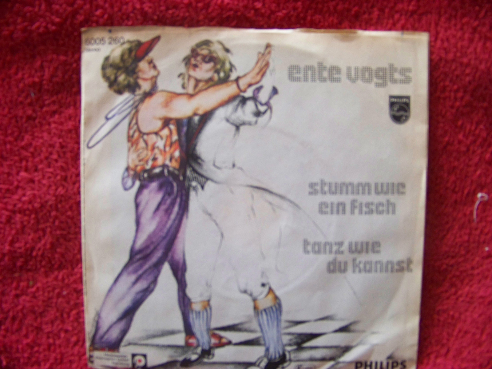 Ente Vogts – Stumm wie ein Fisch / Tanz wie du kannst (Philips Records, 6005 260, 1982), Bild 2