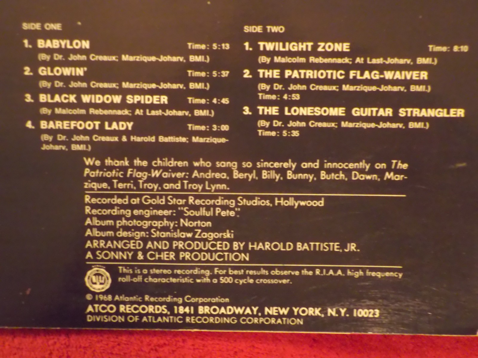 Dr. John – Babylon | ATCO Records, LP, Bild 3