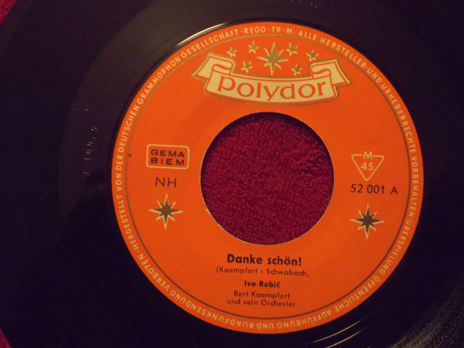 Ivo Robic – Danke schön! / Geh’ doch nicht vorbei | Polydor 52 001