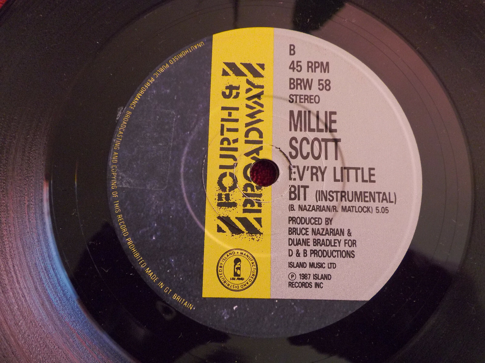 Millie Scott – Ev´ry little bit / Ev´ry little bit (Instr.) | 45 U/min, Bild 2