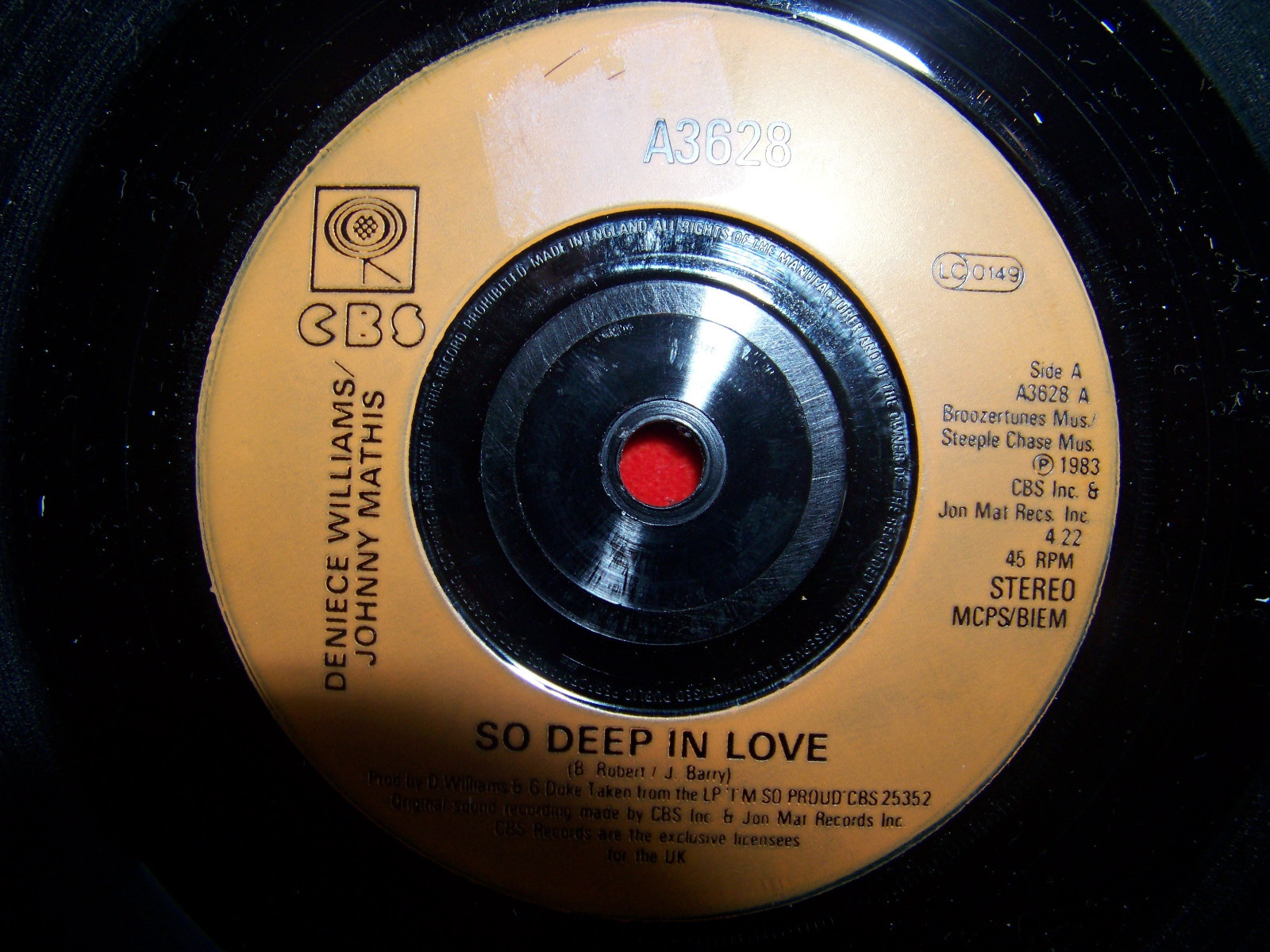 Deniece Williams / Johnny Mathis – So deep in love / I’m glad it’s you | CBS A 3628