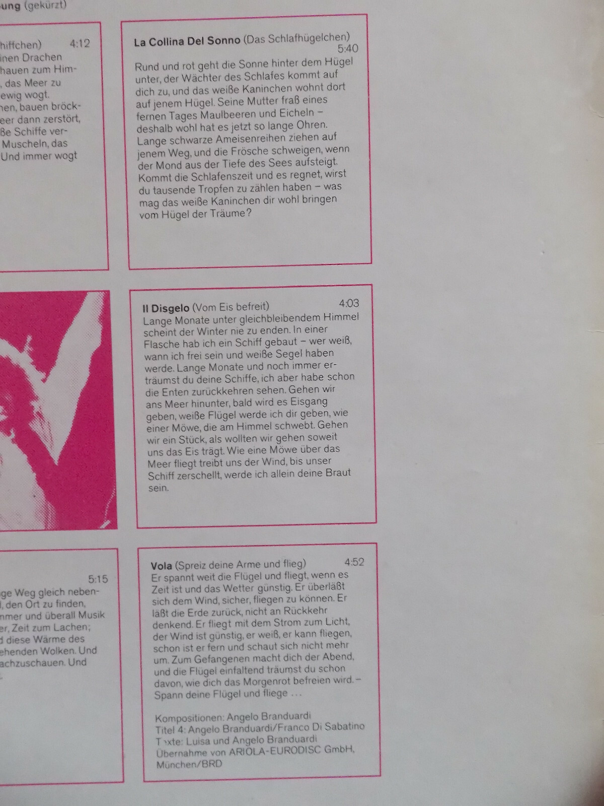 Angelo Branduardi – Angelo Branduardi (Amiga, LP), Bild 4